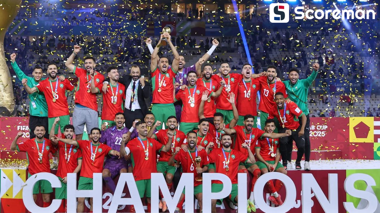 ‘아프리카 신흥 강호’ 모로코, 요르단 꺾고 FIFA 아랍컵 우승